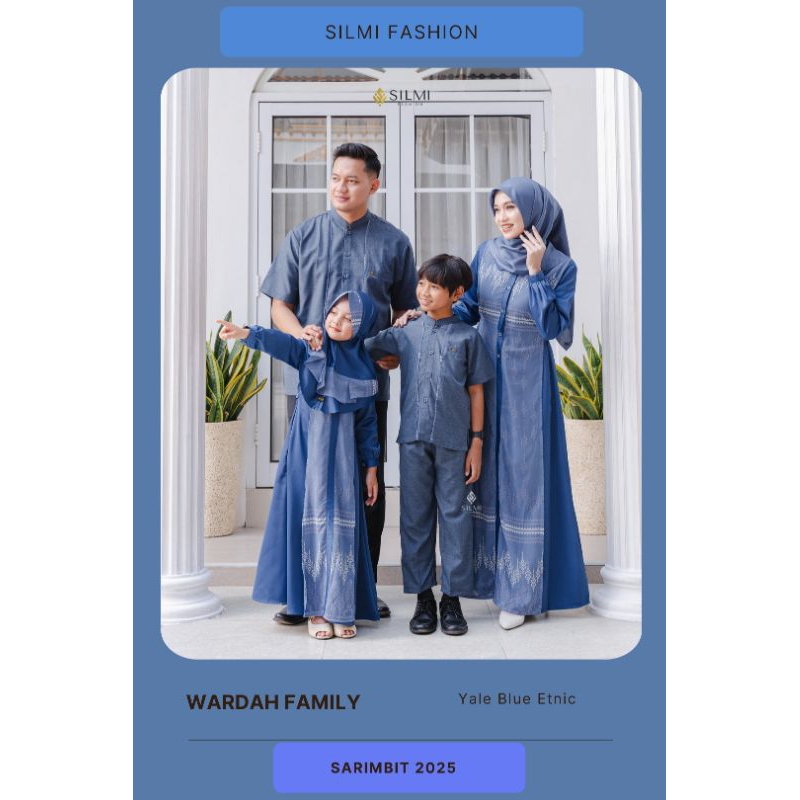 [WARDAH FAMILY] SARIMBIT TERBARU BY SILMI || BAJU GAMIS KOKO COUPLE KELUARGA || SARIMBIT LEBARAN SIL
