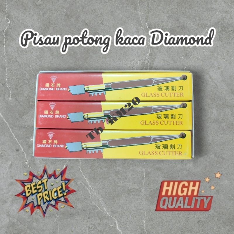 

Glass cutter Pisau potong kaca Diamond tanpa minyak