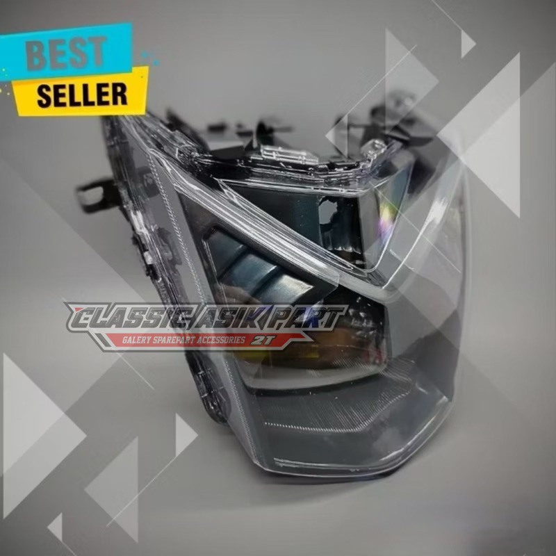 reflektor lampu depan beat fi smoke custom reflektor beat fi 2012 sampai 2015