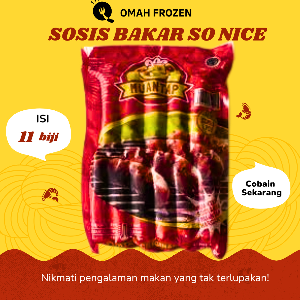 

Sosis Bakar MUANTAP isi 11 biji frozen food makanan kemasan olahan