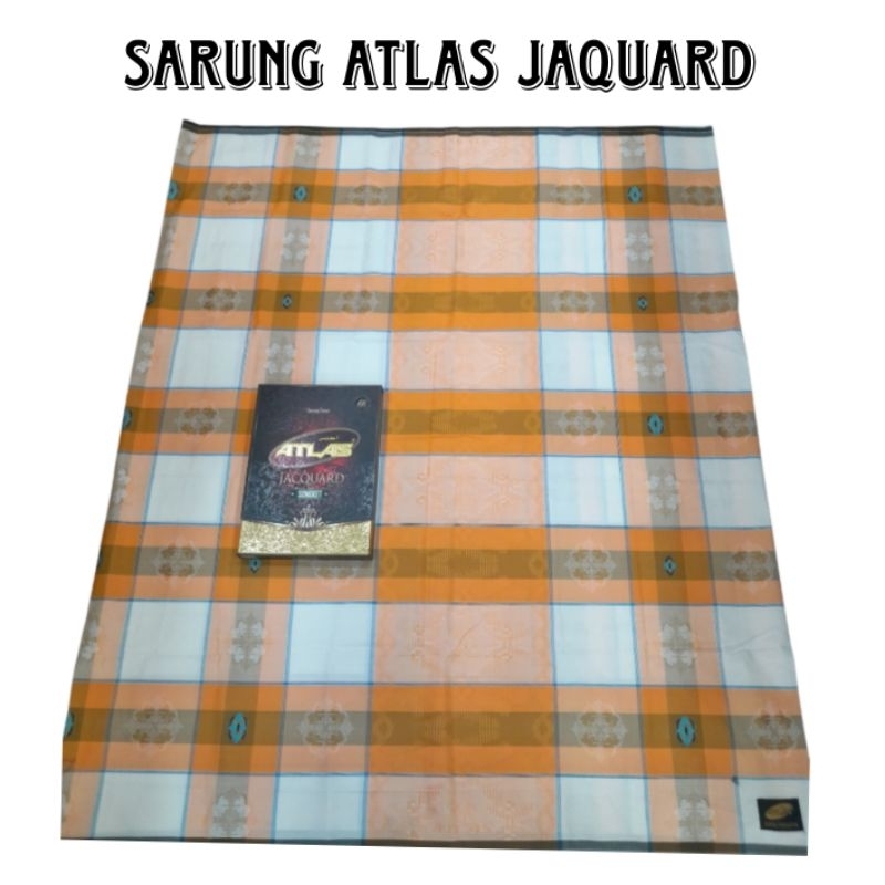 Sarung Atlas Jacquard songket  Gold super premium