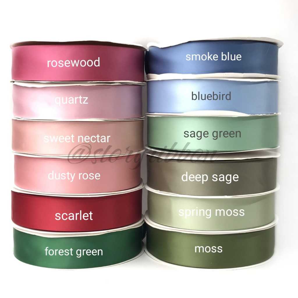 

1ROLL (100YARD) - 1,6CM / PITA DOUBLE SATIN IMPORT PREMIUM / DSS IMPORT / PITA SATIN PREMIUM/PITA HAMPERS