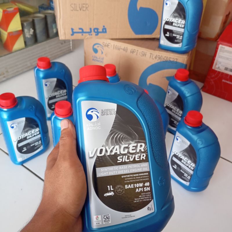 OLI MESIN ADNOC SILVER 10W-40 ORIGINAL ADNOC SILVER SPORT 4T OLI MESIN ADVENTURE OLI MESIN RACING