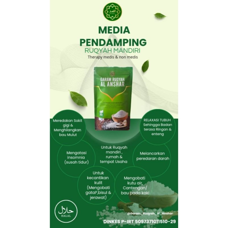 

GARAM RUQIAH AL ANSHAR hanya dengan harga 35k