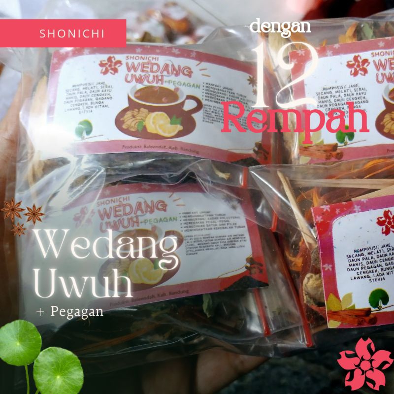 

Wedang Uwuh Shonichi +Pegagan isi 8pcs rempah menyehatkan murah 12 rempah manfaat kesehatan