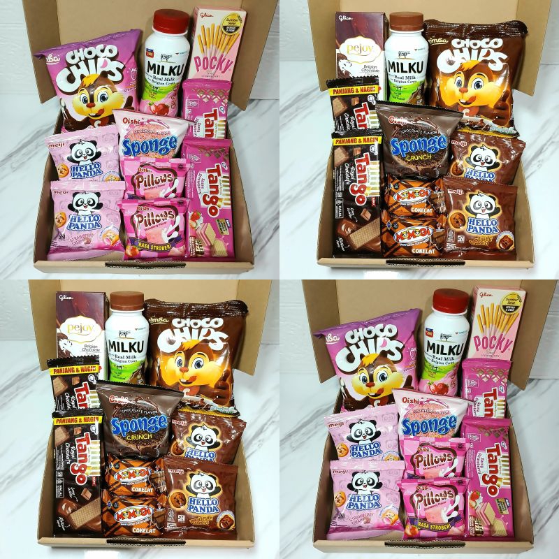 

Hampers Snack Komplit / Kado Ulang Tahun Birthday, Wisuda Graduation, Dll
