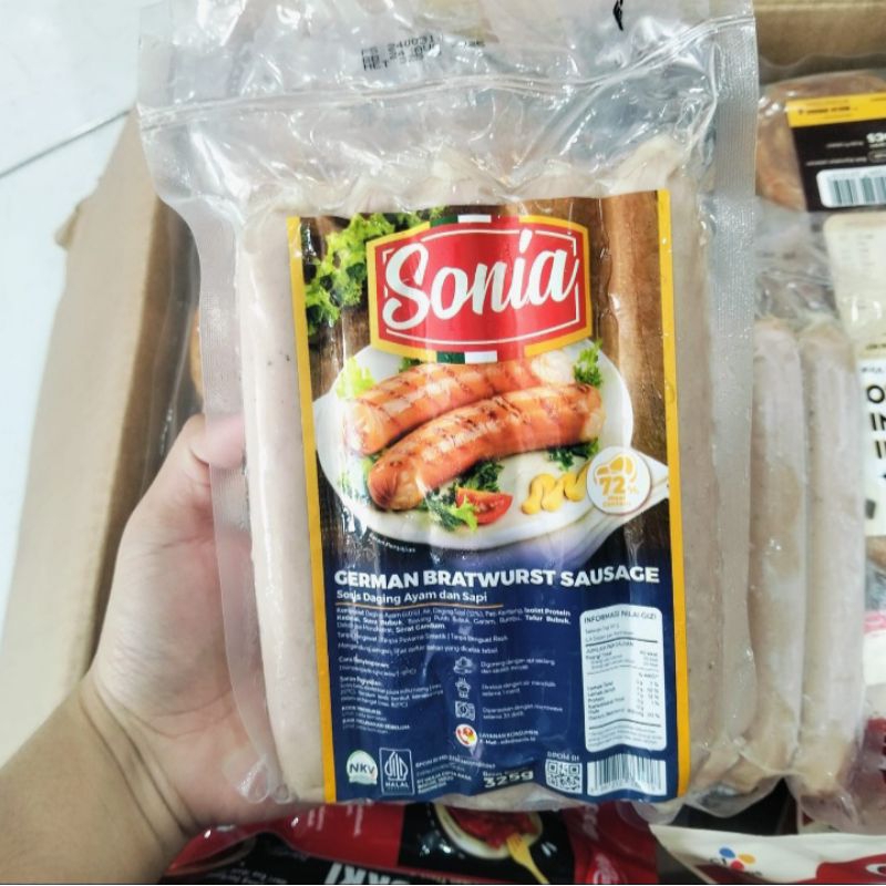 

sonia sosis bratwurst isi 5pc