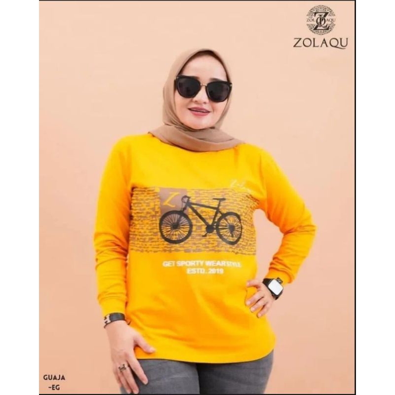 KAOS WANITA REMAJA KEKINIAN TERBARU OUTFIT KAOS ZOLAQU LENGAN PANJANG TERLARIS