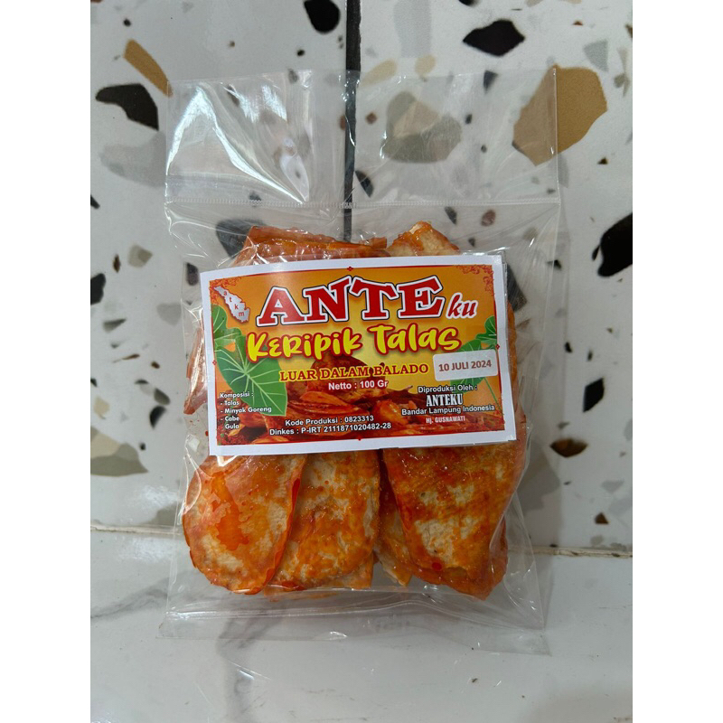 

KERIPIK TALAS BALADO ANTE 100gr