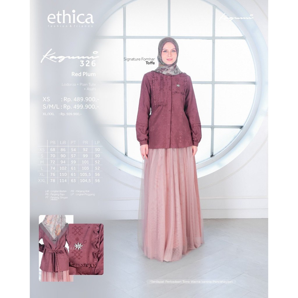 Ethica Kagumi 326 gamis pesta