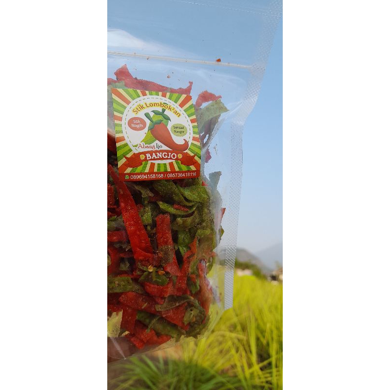 

Stik Lombok²an Bangjo (Abang Ijo) kemasan pouch