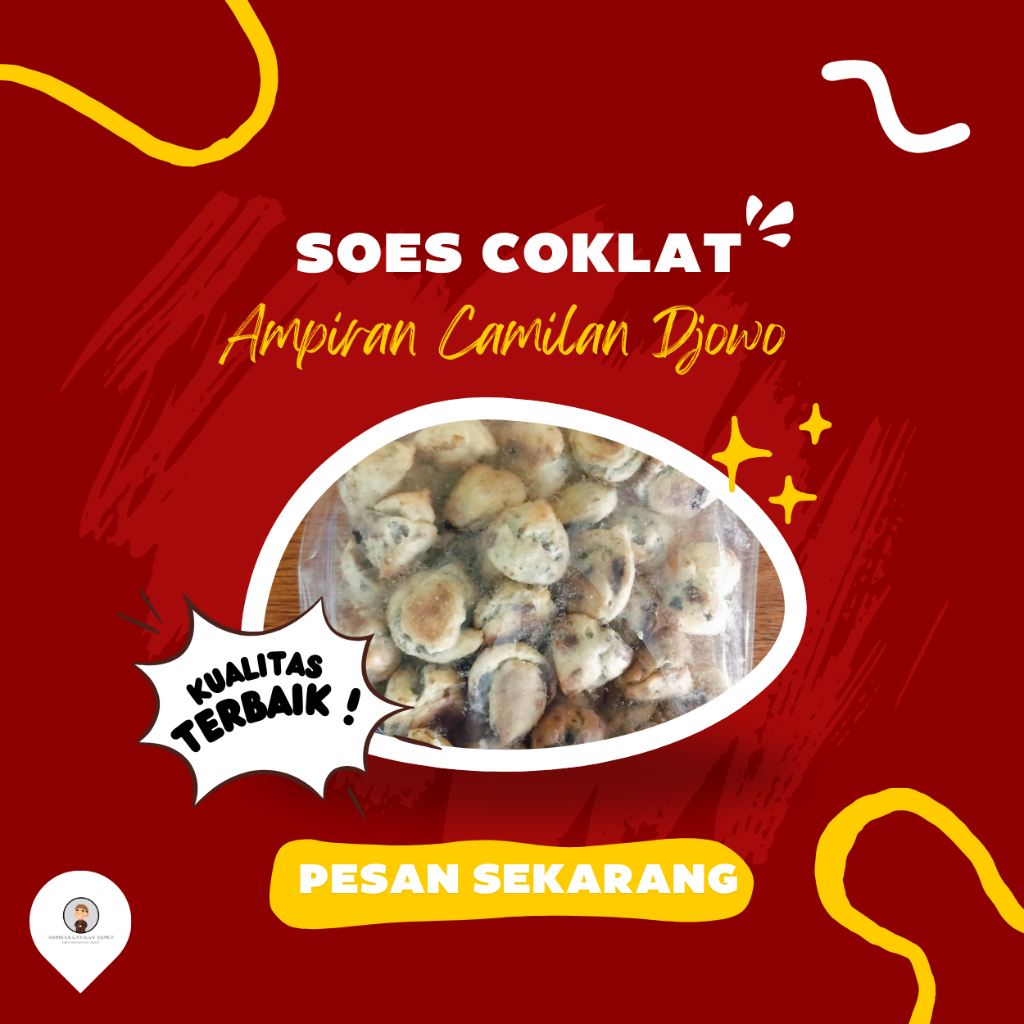 

COD Soes Coklat Cokelat 120gr halal Kue Sus Kering Isi soes coklat lumer Enak Murah - Ampiran Camilan Djowo