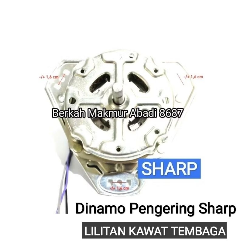 Dinamo Pengering Mesin Cuci SHARP ES-T85CR Motor Spin Pengering Sharp Es T85 CR