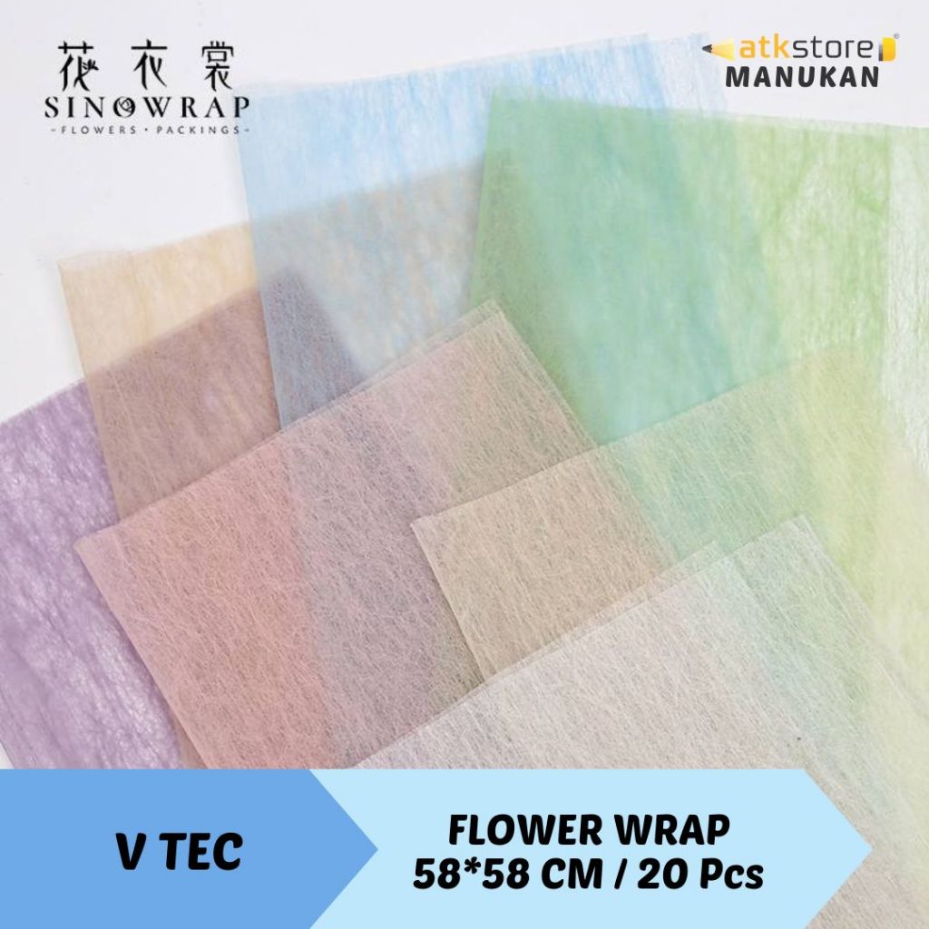 

(20 pcs) V TEC Kertas Bunga Cotton Paper Tissue KERTAS TISU BUKET BUNGA FLOWER WRAPPING BUKET BUNGA