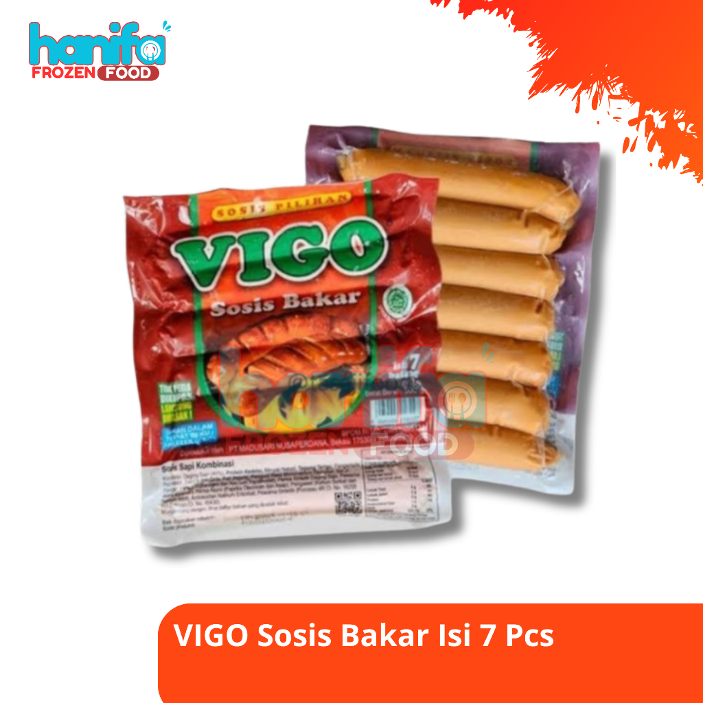 

VIGO Sosis Bakar Pilihan isi 7 Pcs dan 12 Pcs Sosis bakar murah enak dan berkualitas