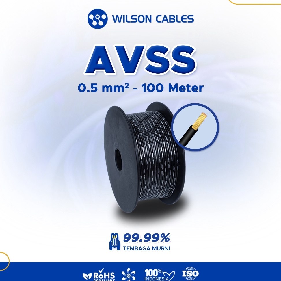 CHEKOUT WILSON CABLES  AVSS 5 mm 1 Meter Kabel Otomotif