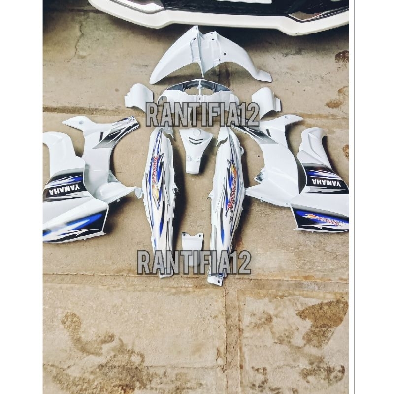 Cover Bodi Jupiter Z New Full Set Halus Body Motor Jupiter Z New Burhan Full Putih