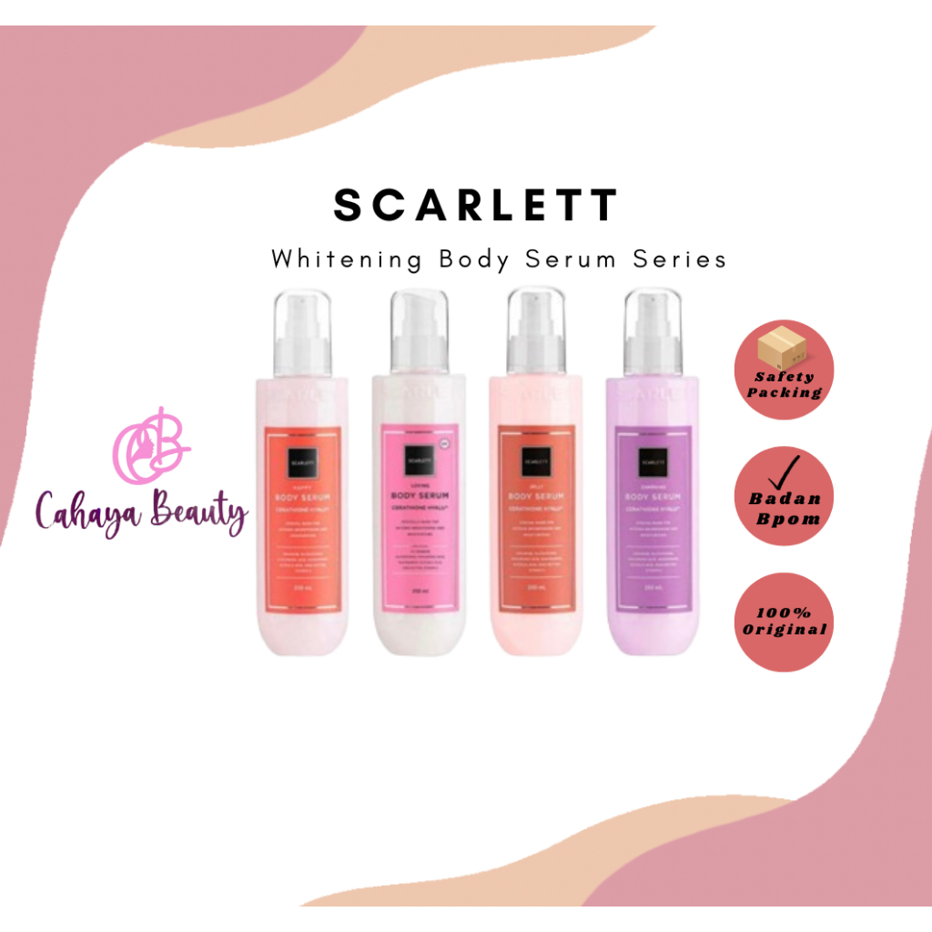 SCARLETT Whitening Body Serum Series/ Body Serum Scarlett / Body Serum Pencerah