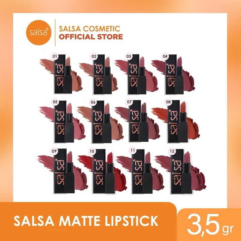 SALSA MATTE LIPSTICK / SALSA LIPSTICK / SALSA LIPSTIK / SALSA LIPSTIK MATTE
