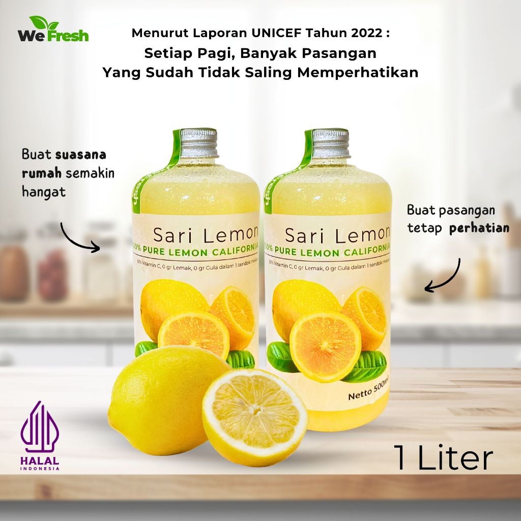 

1 L - Sari Lemon Minuman Detok Diet dan Kesehatan Alami
