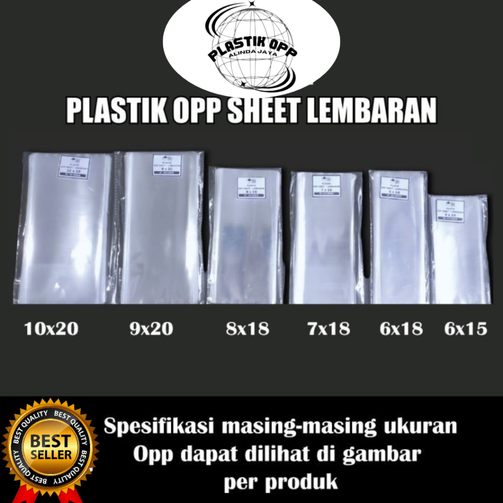 

Plastik OPP TANPA LEM One Sheet Lembaran 8x18/ Bungkus Risoles Bolu Roti Gulung Kue Basah Selembar