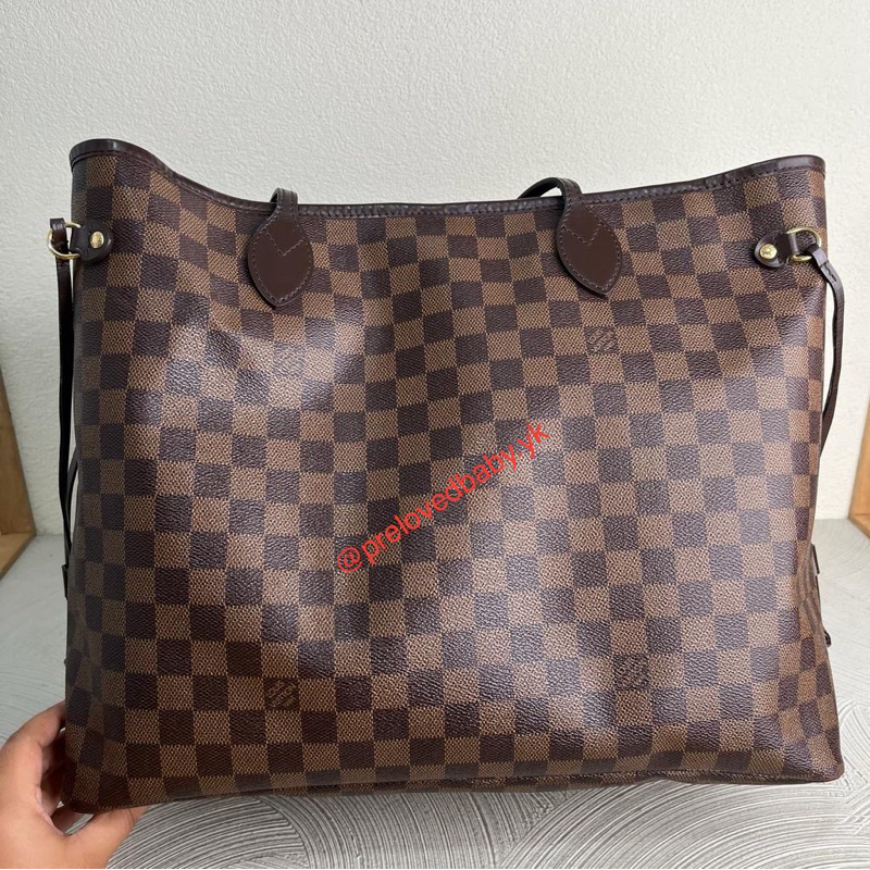 PRELOVED LV LOUIS VUITTON NEVERFULL DAMIER EBENE GM