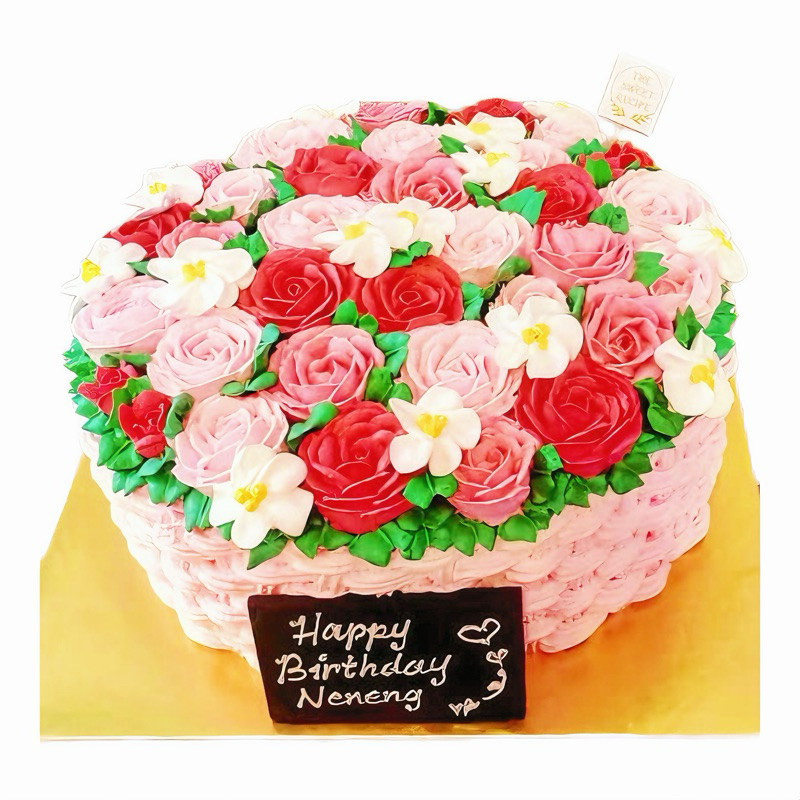 

Cake Flower Bouquet Rose And Pink