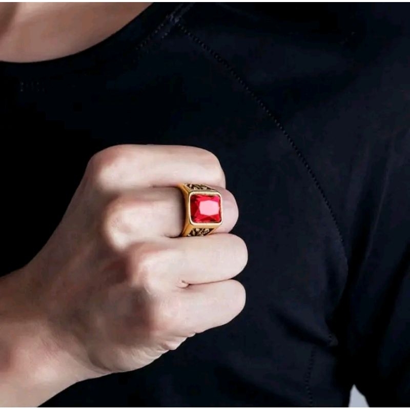 CINCIN PERMATA MODEL LIMA DAUN