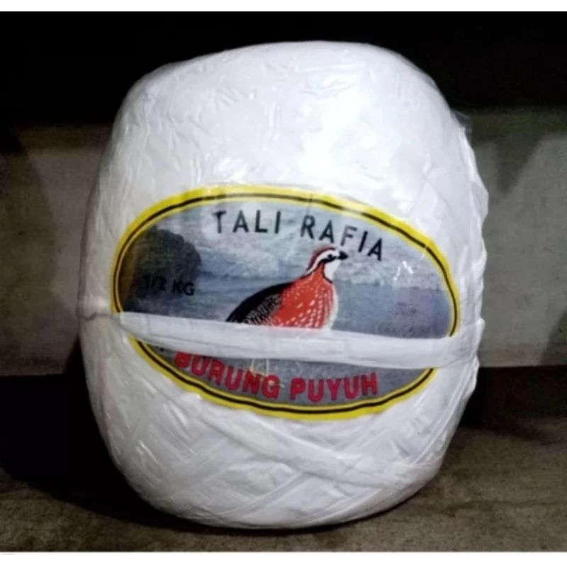 

Tali rafia / rumput jepang putih buat jahit karung, keterampilan, prakarya, ikat barang 500gr burung puyuh