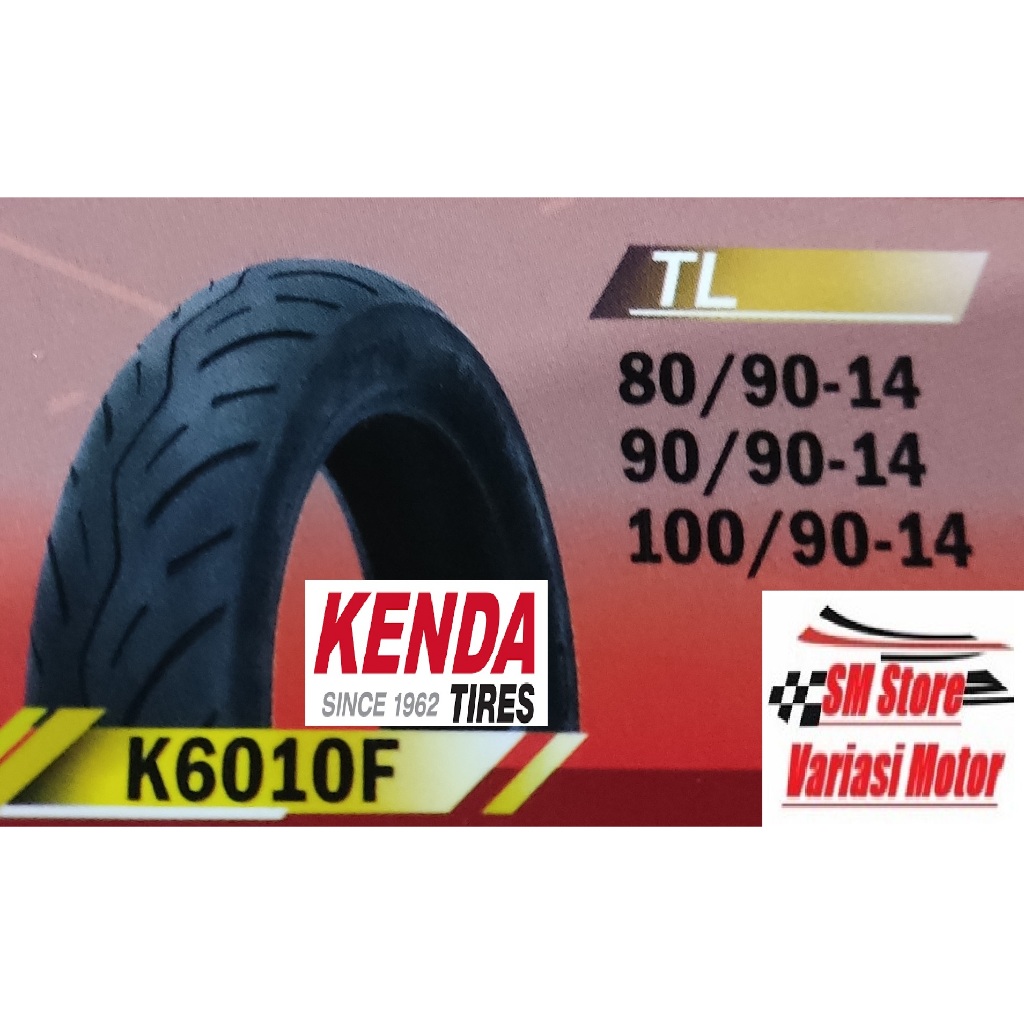 TIRE BAN KENDA TUBLES MOTOR  K6010 80/90-14 90/90-14 100/90-14  RING 14