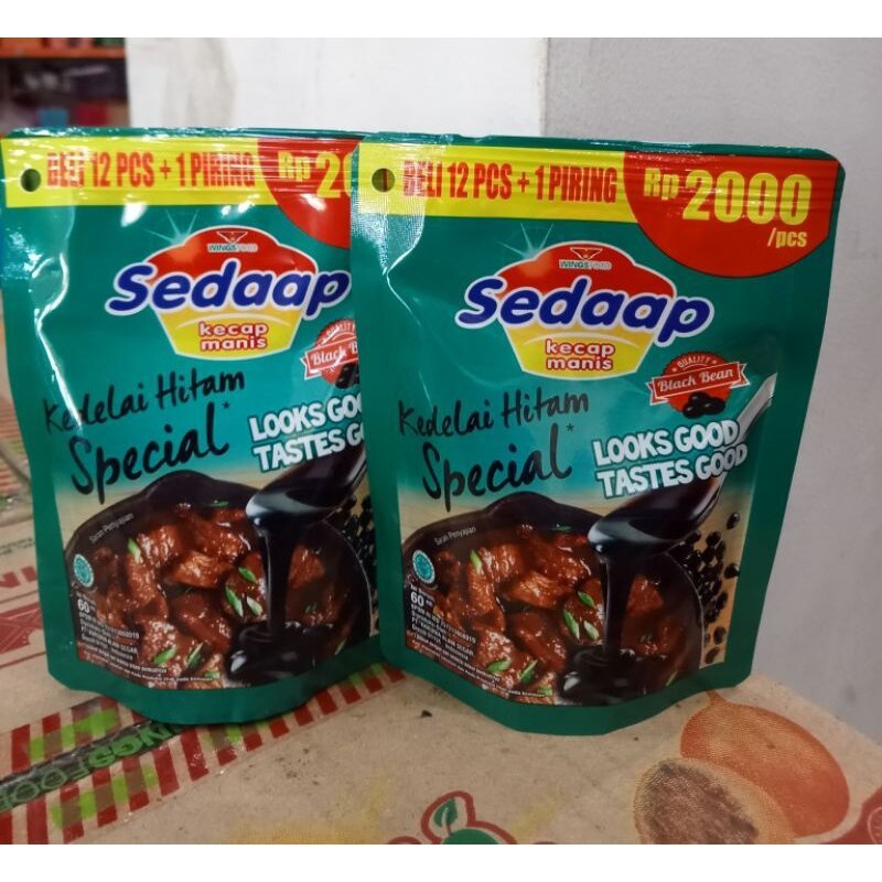 

(4-12 PCS) KECAP MANIS Sedap SPECIAL 84g ecer 2000an