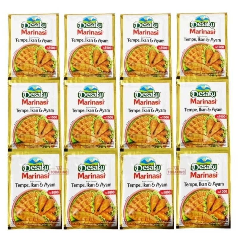 

Bumbu Desaku MARINASI ayam tahu dan tempe kemasan rencheng 12 sachet