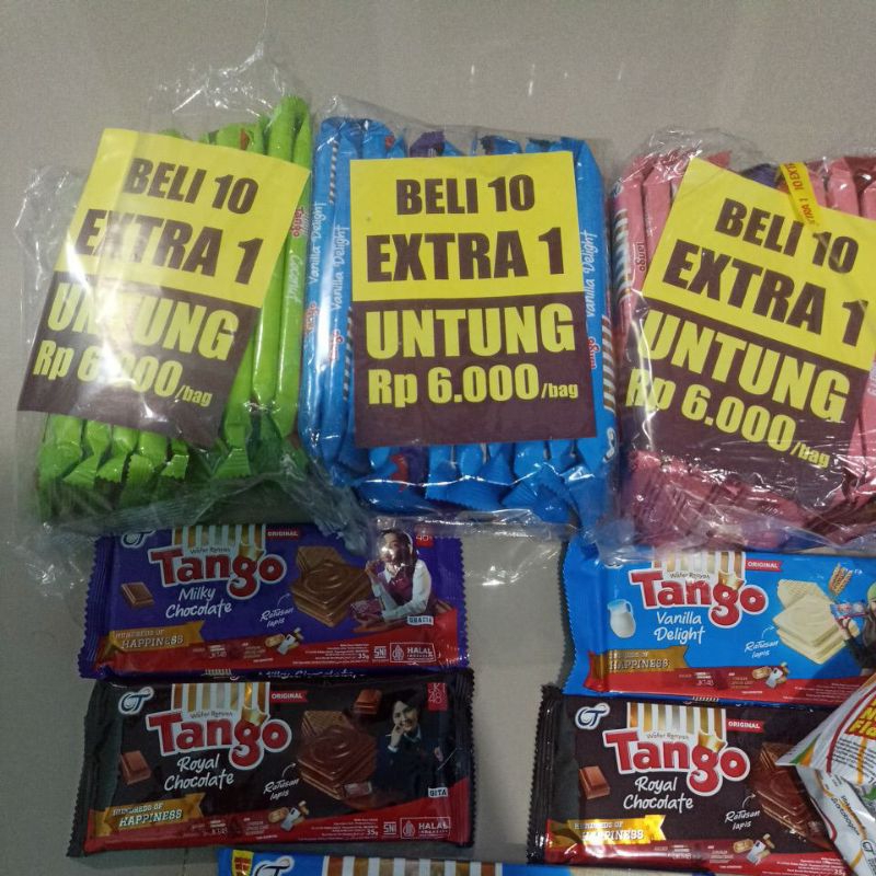 

beli 10 gratis 1 wafer tango eceran 2000 per 35 gr