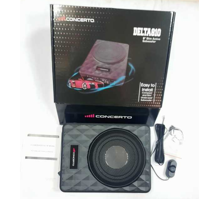 subwoofer kolong jok mobil 8 inch concerto delta 810