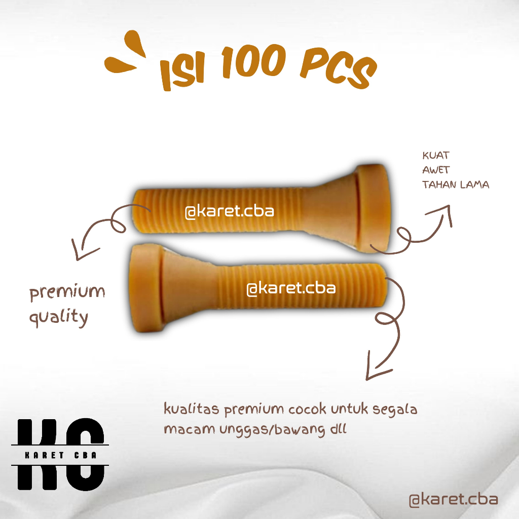 Paket Hemat Isi 100 Karet Cabut Bulu Ayam | Bebek | Plucker Original Murah