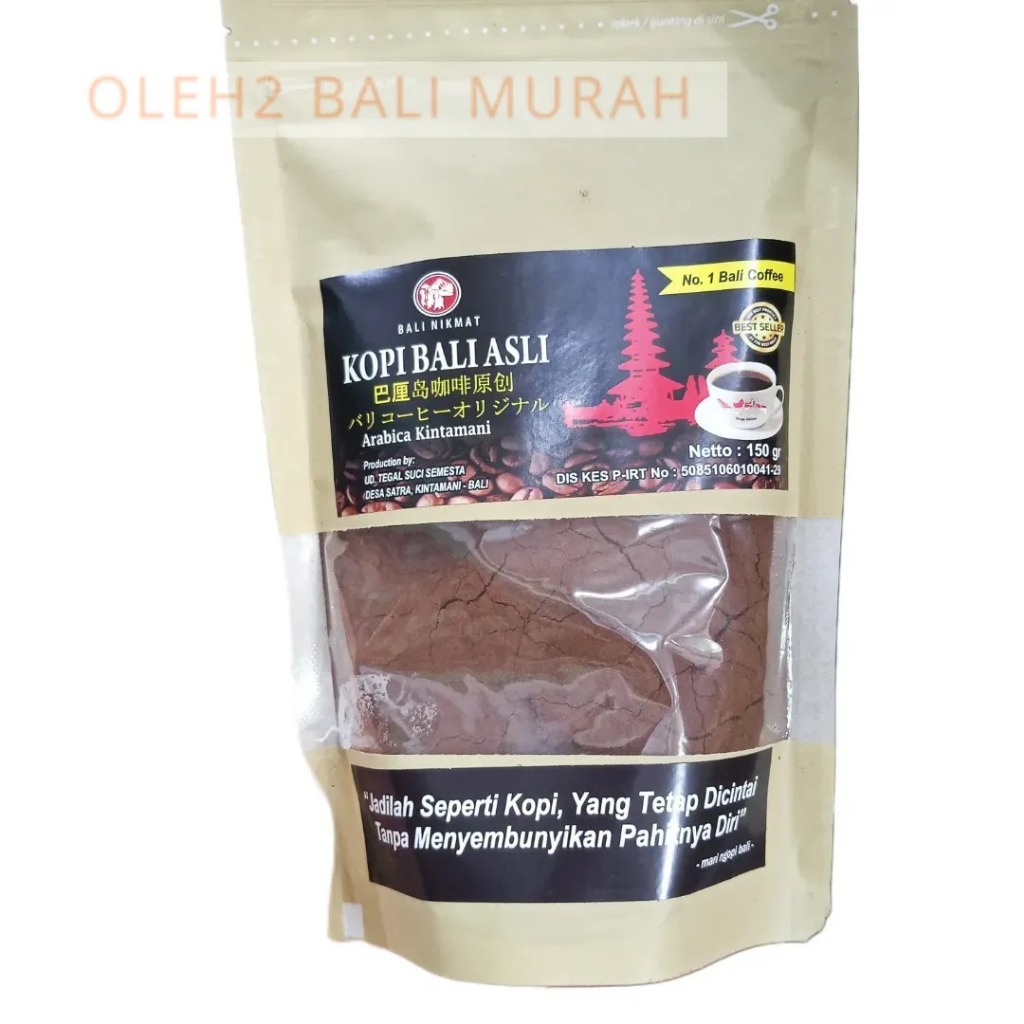 

KOPI BALI ASLI KINTAMANI-ARABIKA-BALI NIKMAT-150 GRAM