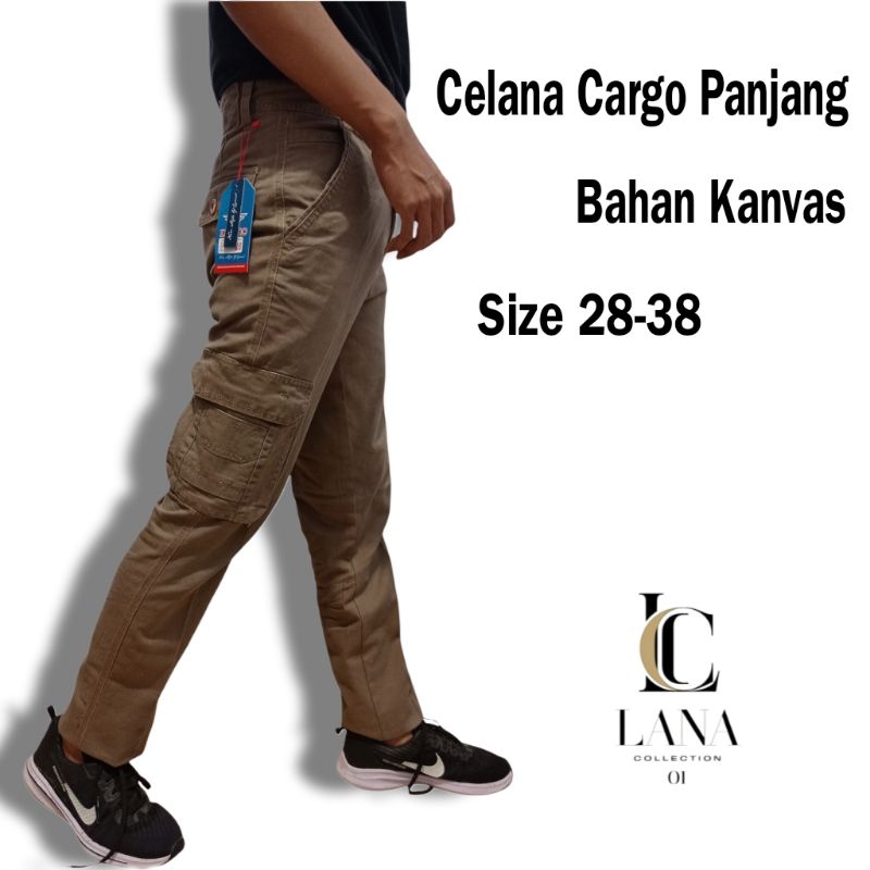 Celana Panjang Pria Cargo Tactical Kualitas Cardinal Model Reguler