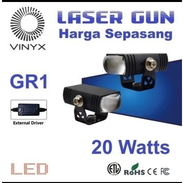 LAMPU TEMBAK VINYX GR1 D2 SLIM 2 WARNA 20 WATT ORIGINAL VINYX