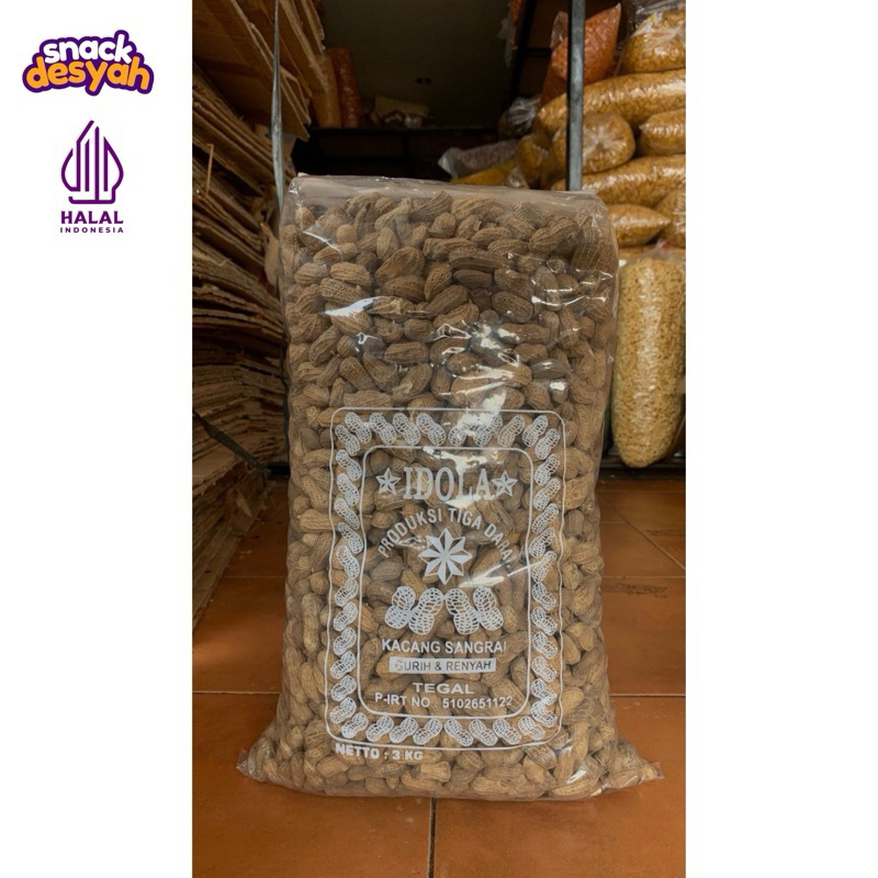 

KACANG SANGRAI IDOLA ( 1 BALL 3 KG ) TIGA DARA / KACANG SANGRAI / KACANG PESTA / KACANG HAJATAN