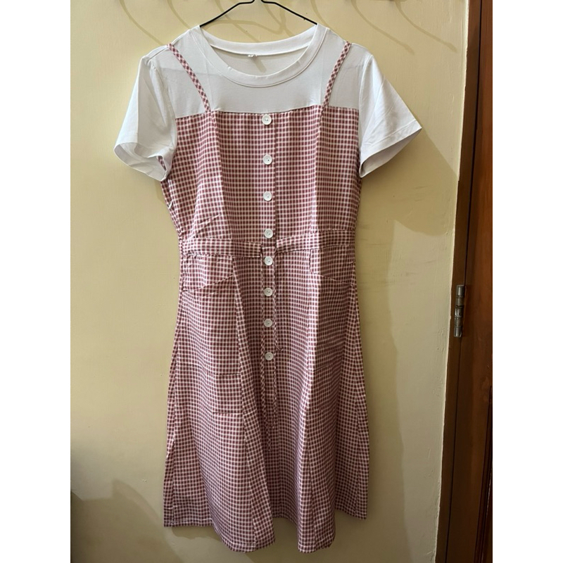 preloved dress tartan