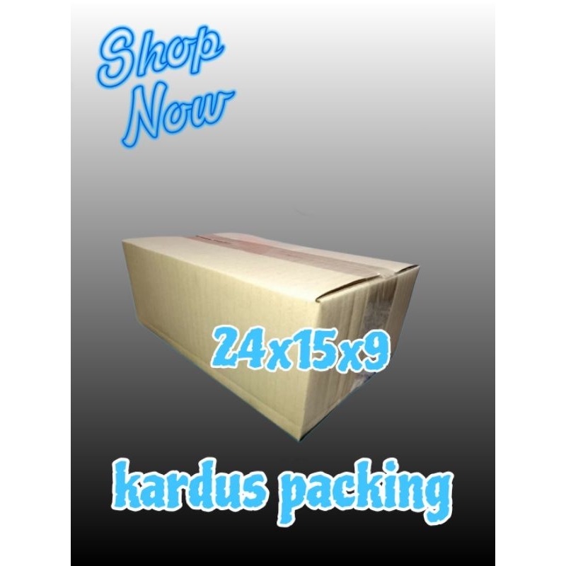 

kardus packing UK 24x15x9 kardus polos kardus besar