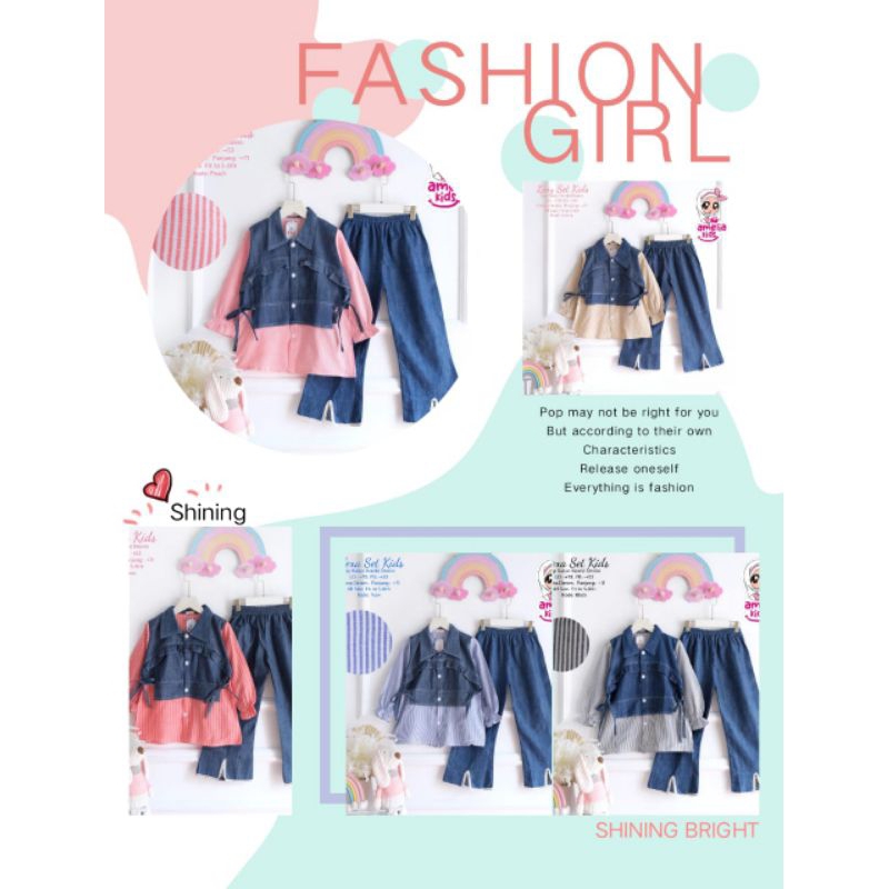 set kids amelia update model terbaru alika ,nura , karinda