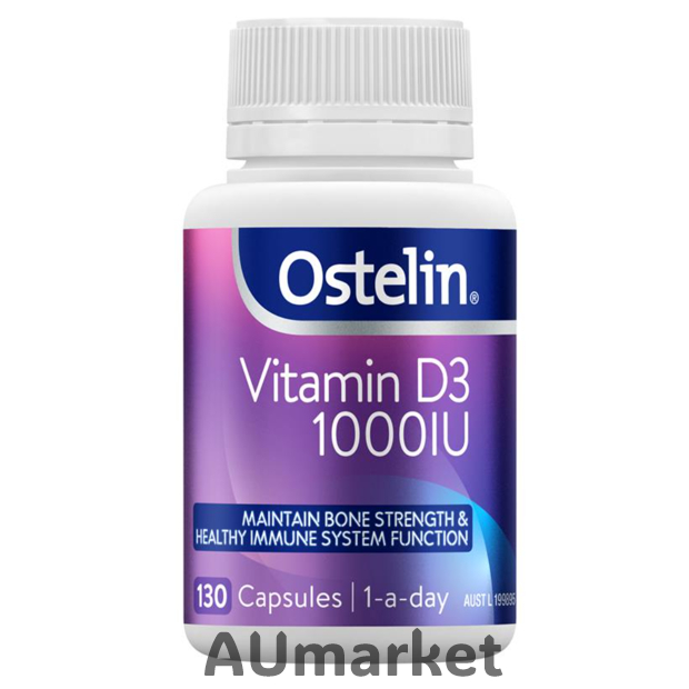 Ostelin Vitamin D3 1000IU - Vitamin D - 130 Capsules HALAL