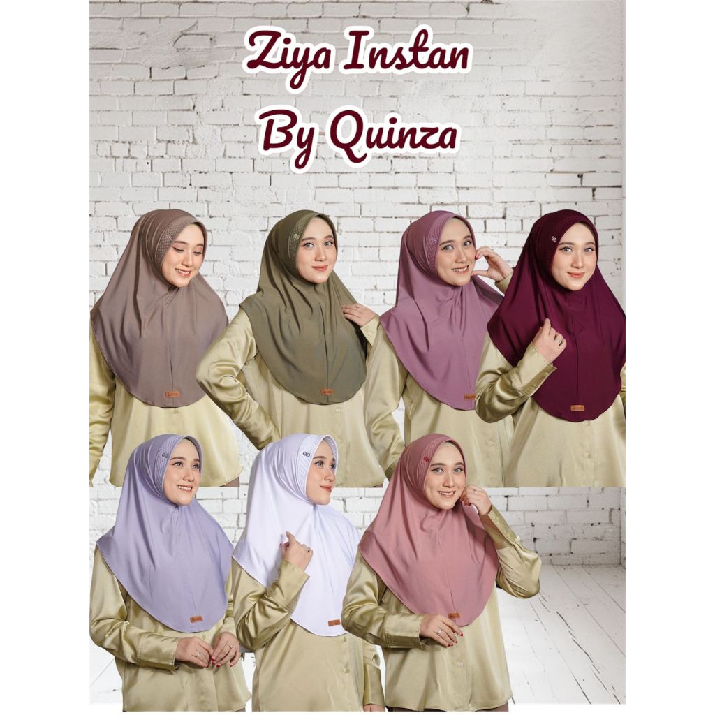 Quinza // Ziya Instan Jilbab Jersey Terbaru By Quinza / Kerudung Quinza