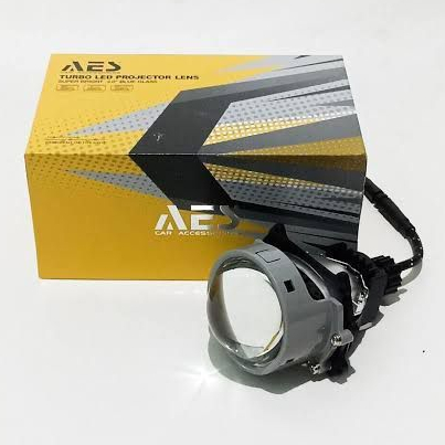 Bilens LED Projector Lens Biled Bi-led TURBO AES 3 Inch Bluefirm Dual Chip Led 55 W GEN 2 Flat