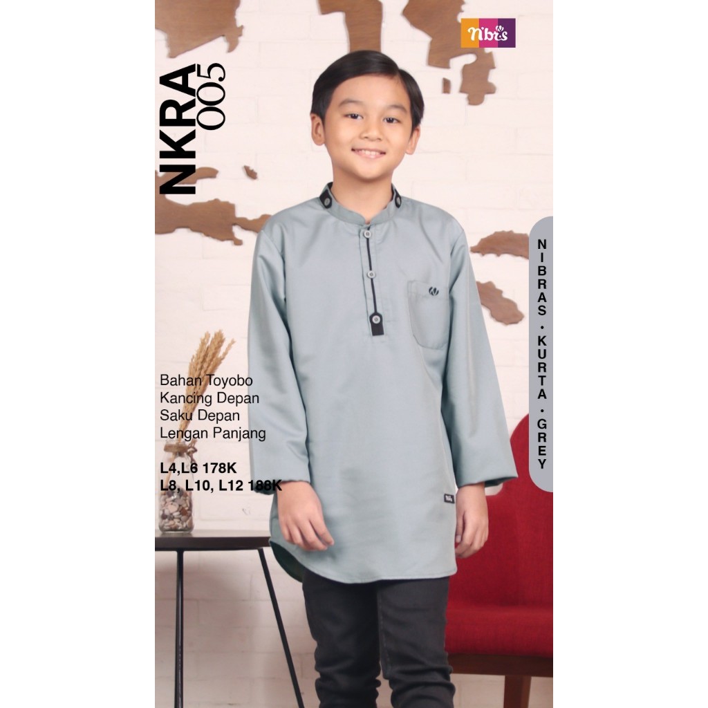 NIBRAS KOKO NKRA 005 KOKO ANAK KURTA LENGAN PANJANG
