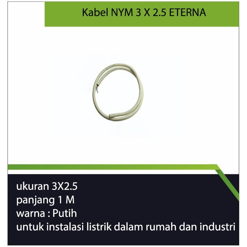 Kabel NYM 3 X 2.5 ETERNA/kabel eterna/kabel intalasi listrik
