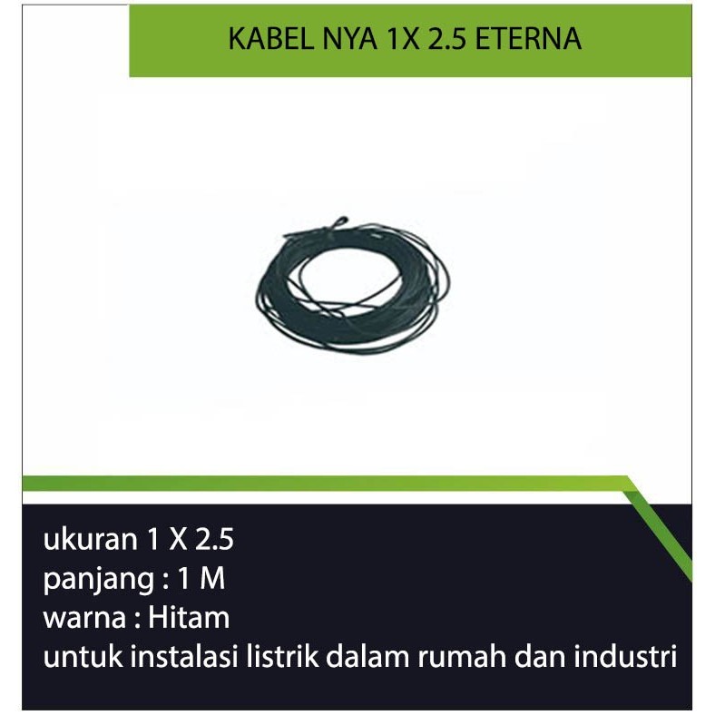 Kabel NYA 1X2.5 ETERNA/kabel eterna/kabel intalasi listrik