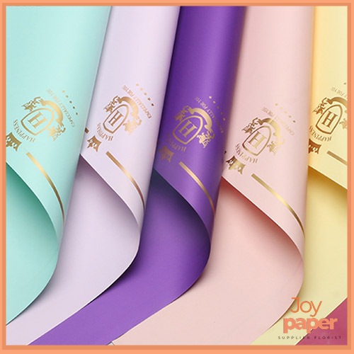 

20 Lembar kertas buket bunga motif branded mewah flower wrapping cellophane Kb6117