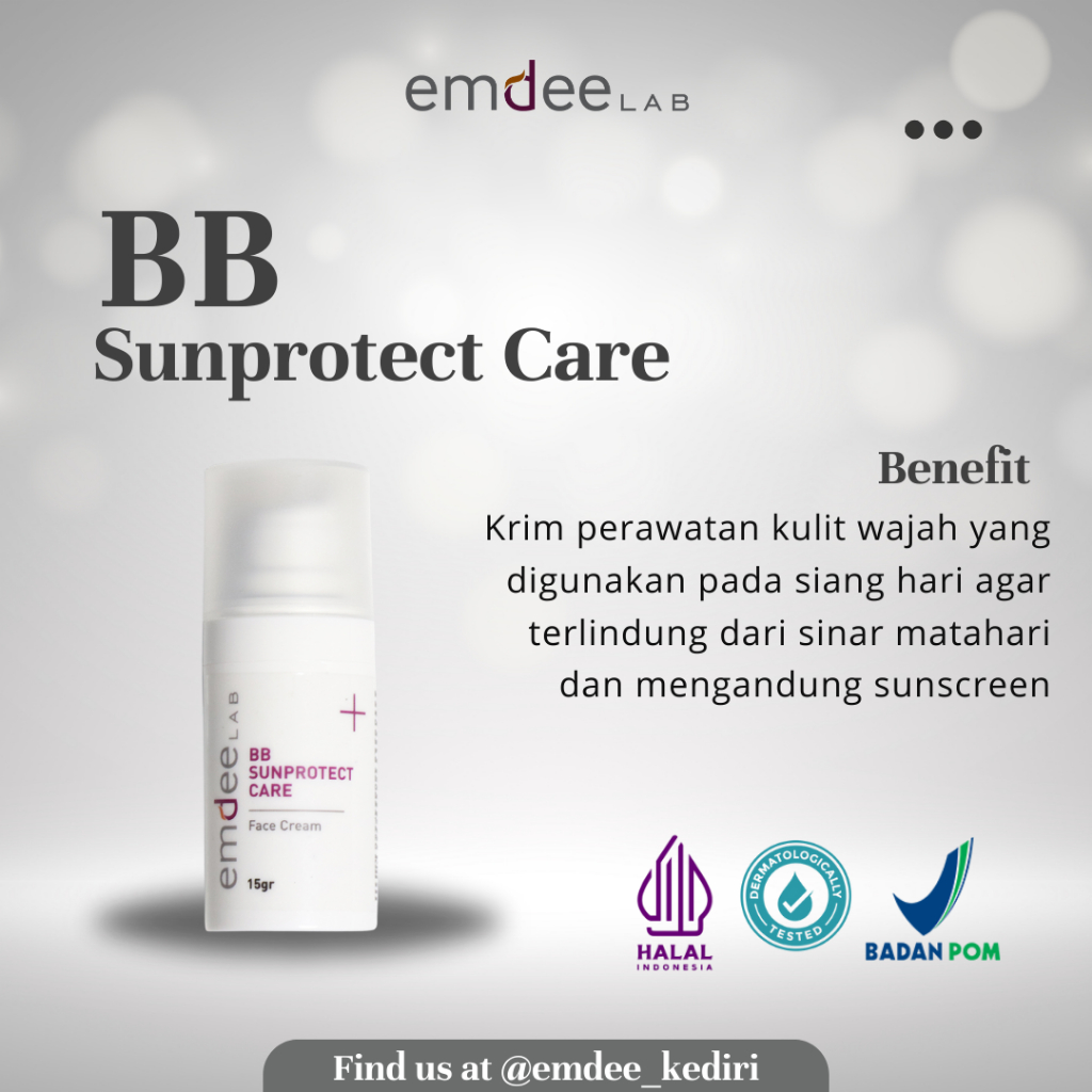 Emdee Lab BB Sunprotect Care Beige - Sunblock 15 gr